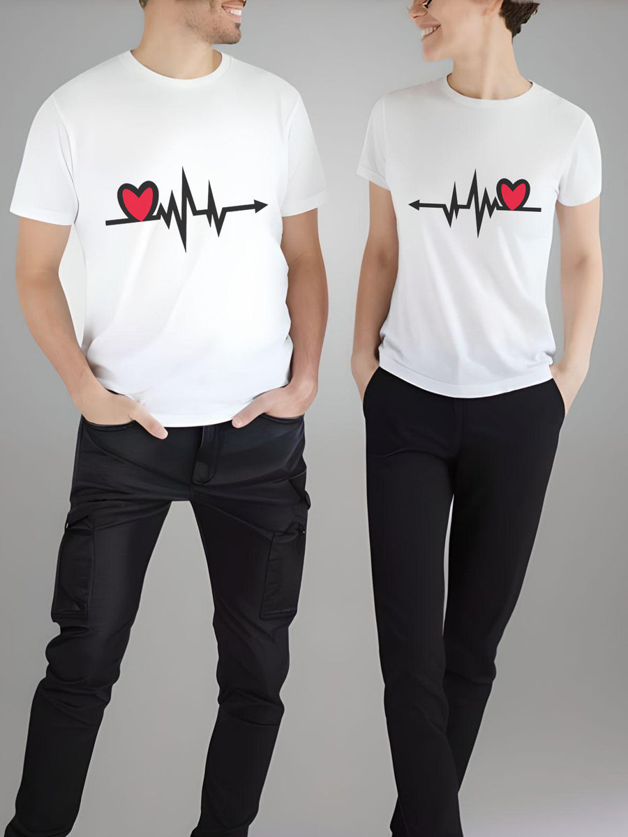 Set-tricouri-cuplu-premium-hay-creations-valentines-day-ziua-indragostitilor-couple-goals-heartbeat-albe