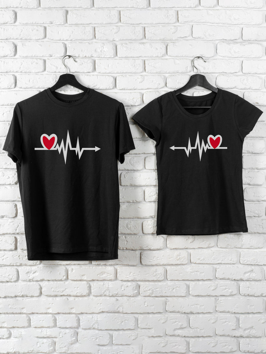 Set-tricouri-cuplu-premium-hay-creations-valentines-day-ziua-indragostitilor-couple-goals-heartbeat-negre