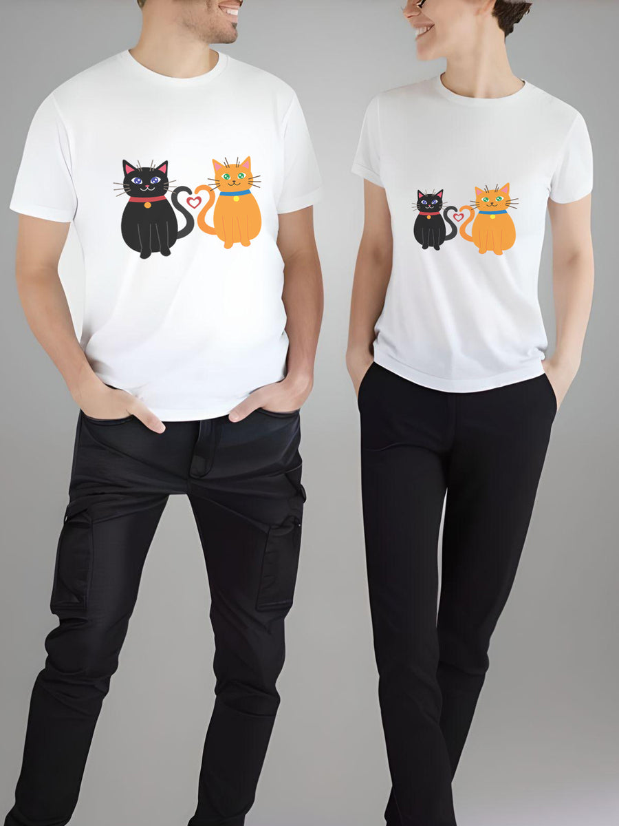 Set-tricouri-cuplu-premium-hay-creations-valentines-day-ziua-indragostitilor-couple-goals-kitty-love-albe