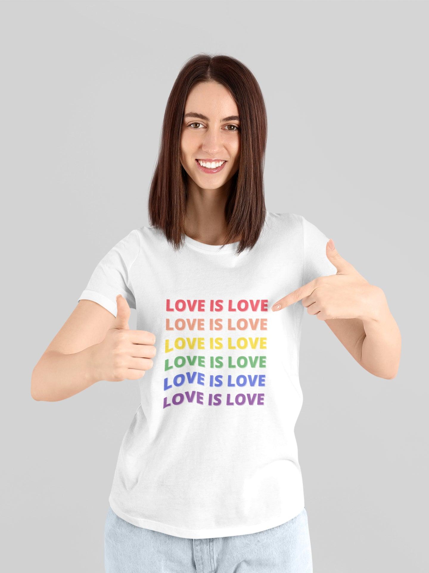 tricou bumbac organic lgbt love is love