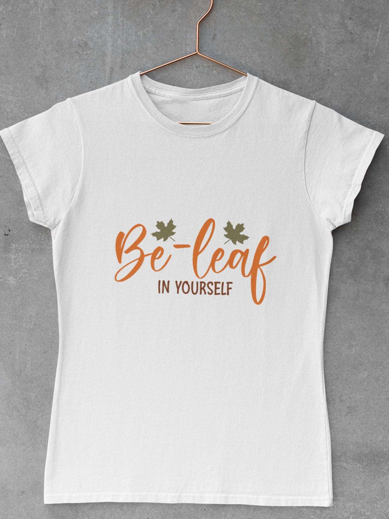 Tricou-bumbac-premium-organic-vegan-toamna-autumn-femei-hay-creations--be-leaf-in-yourself-alb