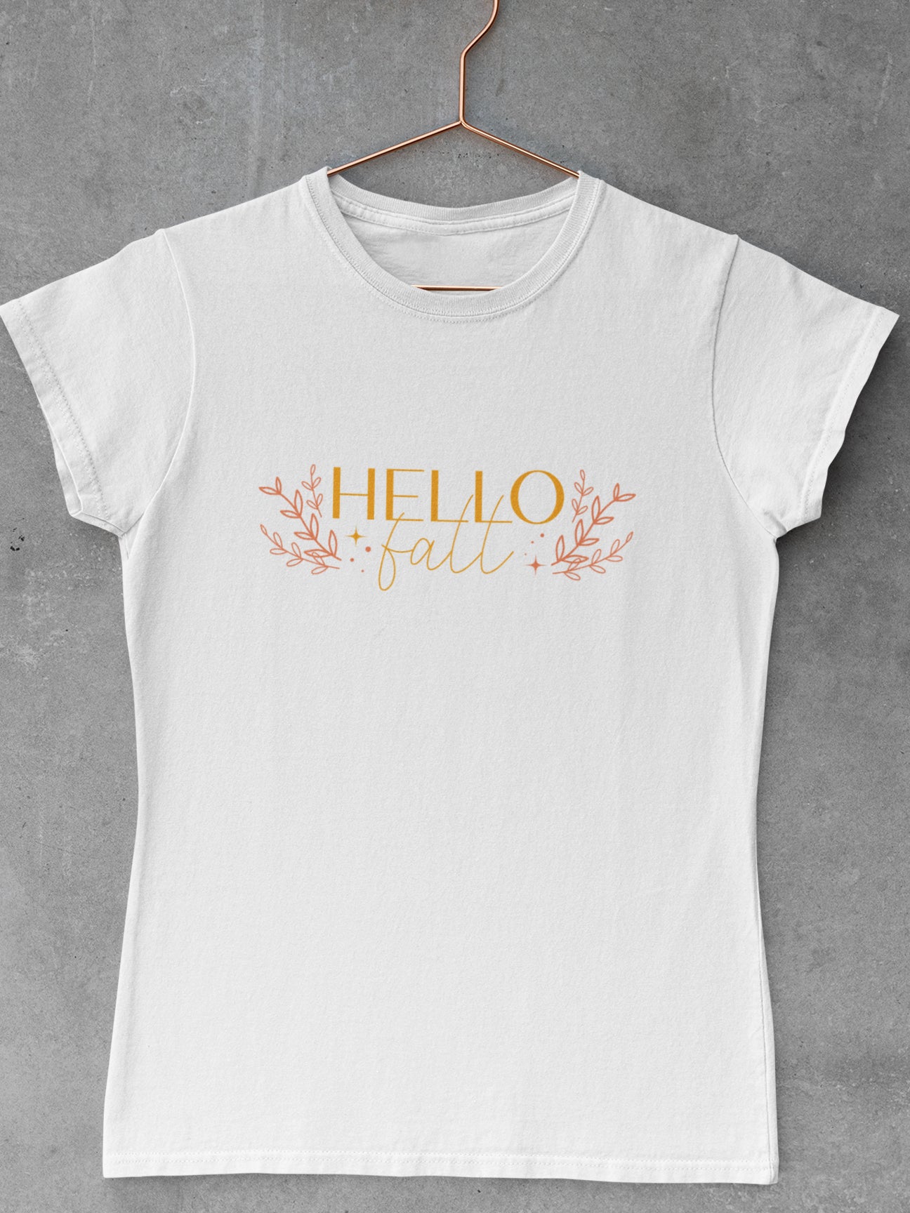 Tricou bumbac premium HELLO FALL