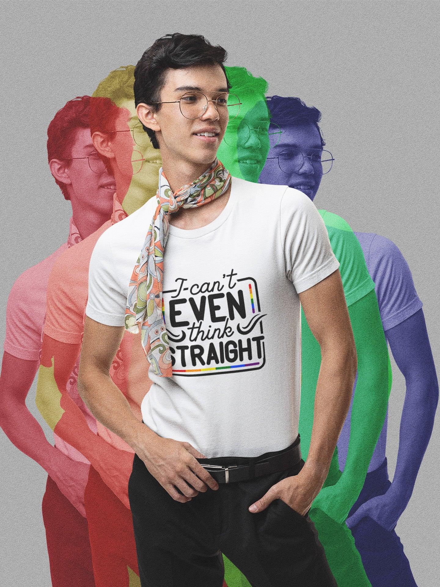 tricou bumbac organic lgbt i can't even think straight hay creations