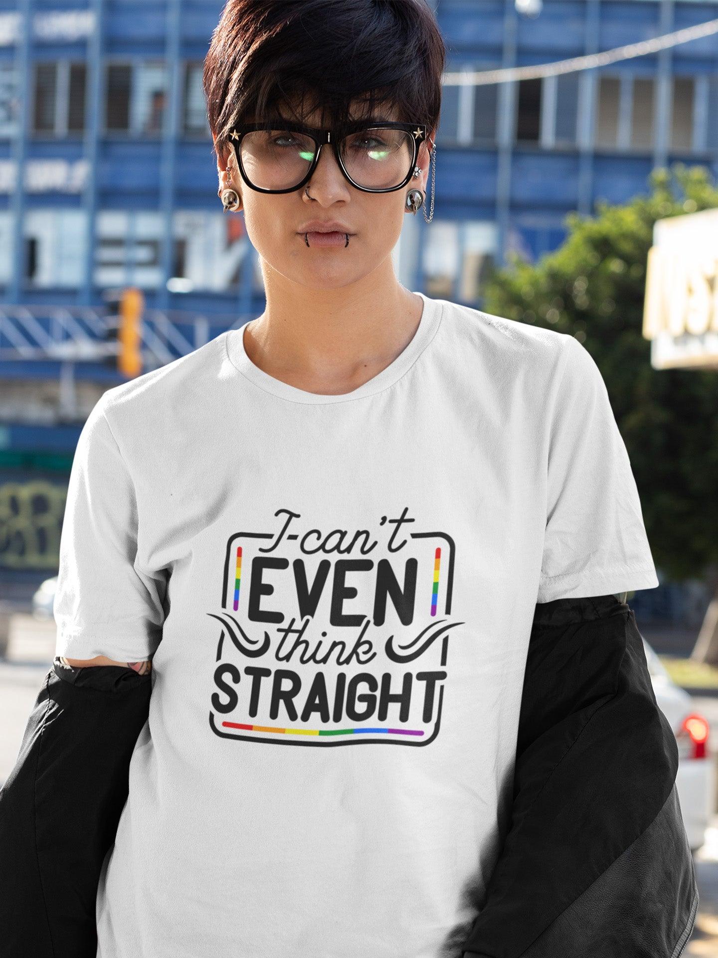 tricou bumbac organic lgbt i can't even think straight hay creations