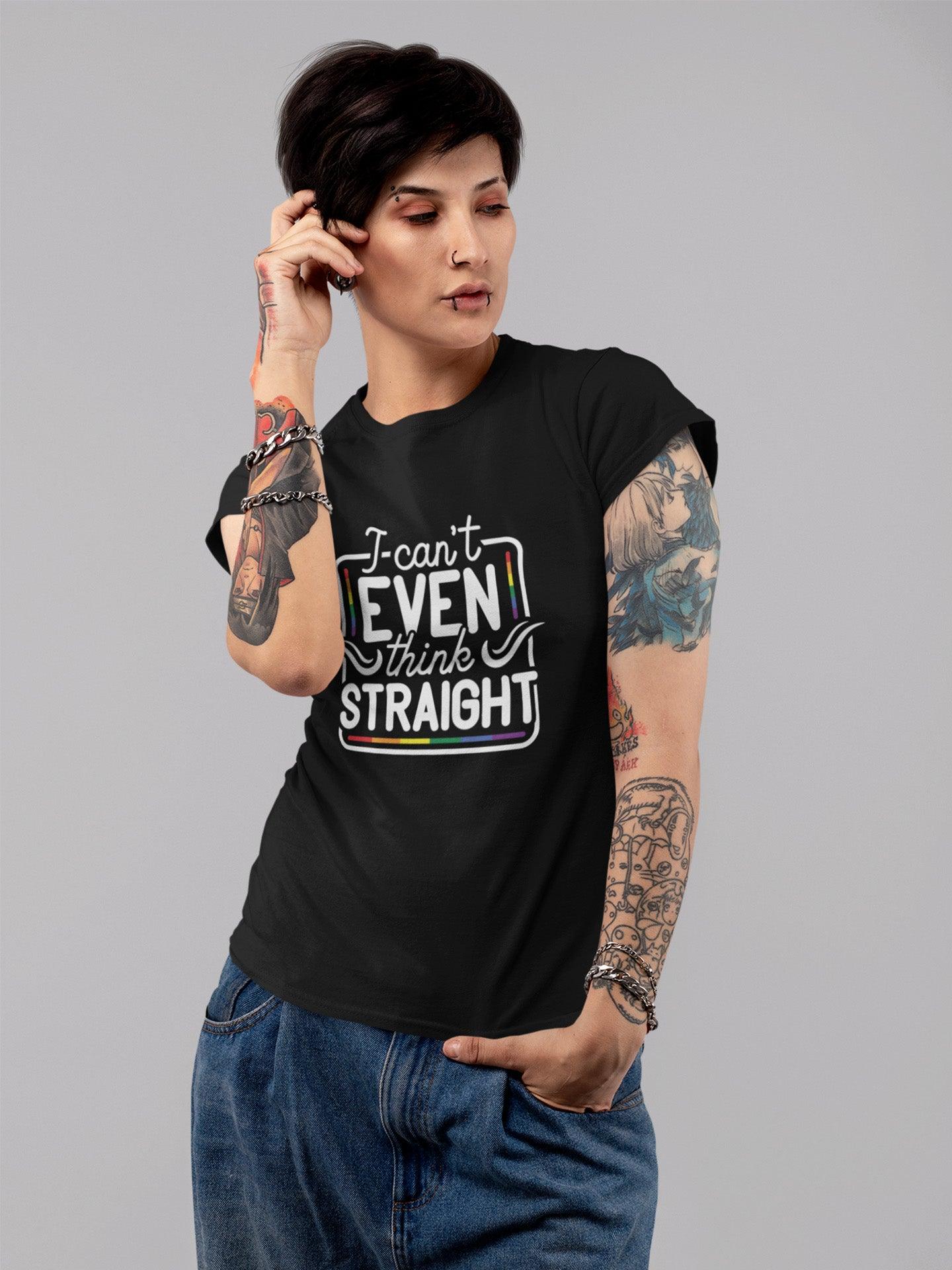 tricou bumbac organic lgbt i can't even think straight hay creations