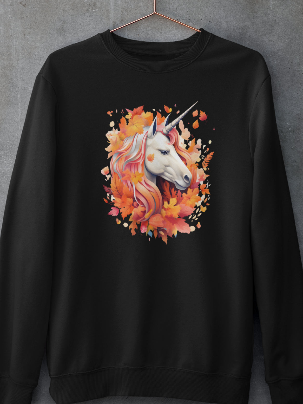    bluza-cu-maneca-lunga-bumbac-premium-organic-vegan-toamna-autumn-femei-hay-creations-Majestic-unicorn-neagra