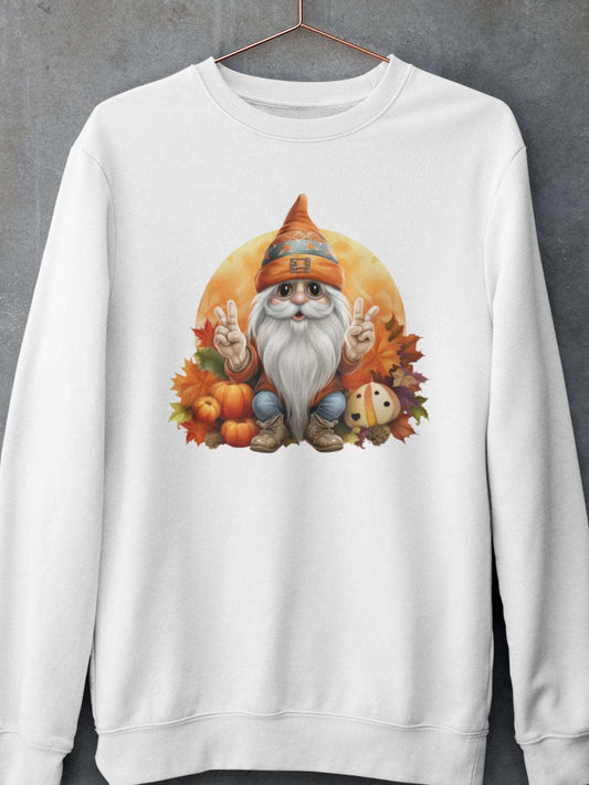 bluza-cu-maneca-lunga-bumbac-premium-organic-vegan-toamna-autumn-femei-hay-creations-autumn-peace-gnome-alba