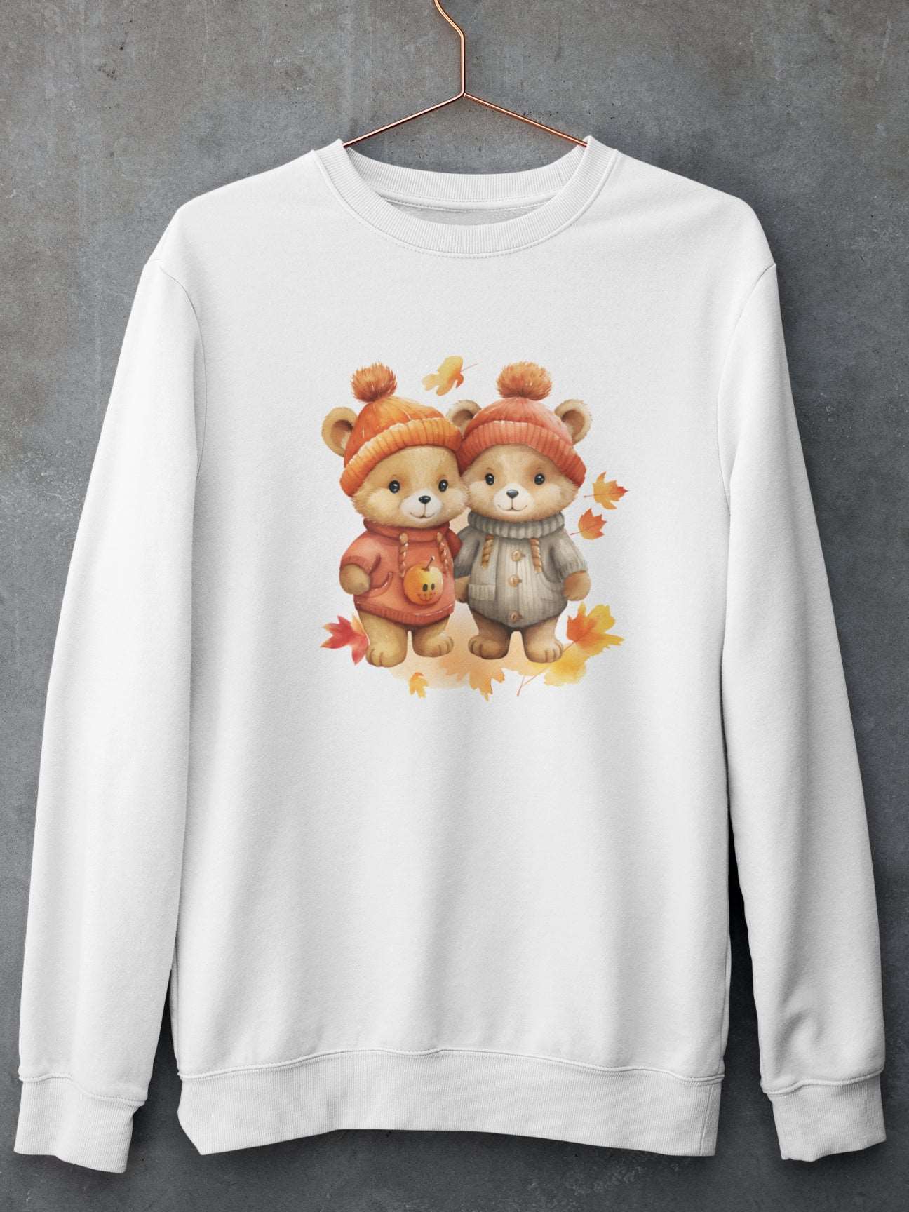     bluza-cu-maneca-lunga-bumbac-premium-organic-vegan-toamna-autumn-femei-hay-creations-bear-romance-in-the-fall-alba