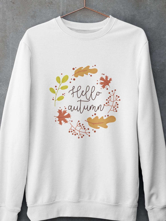 Sweatshirt bumbac organic HELLO AUTUMN