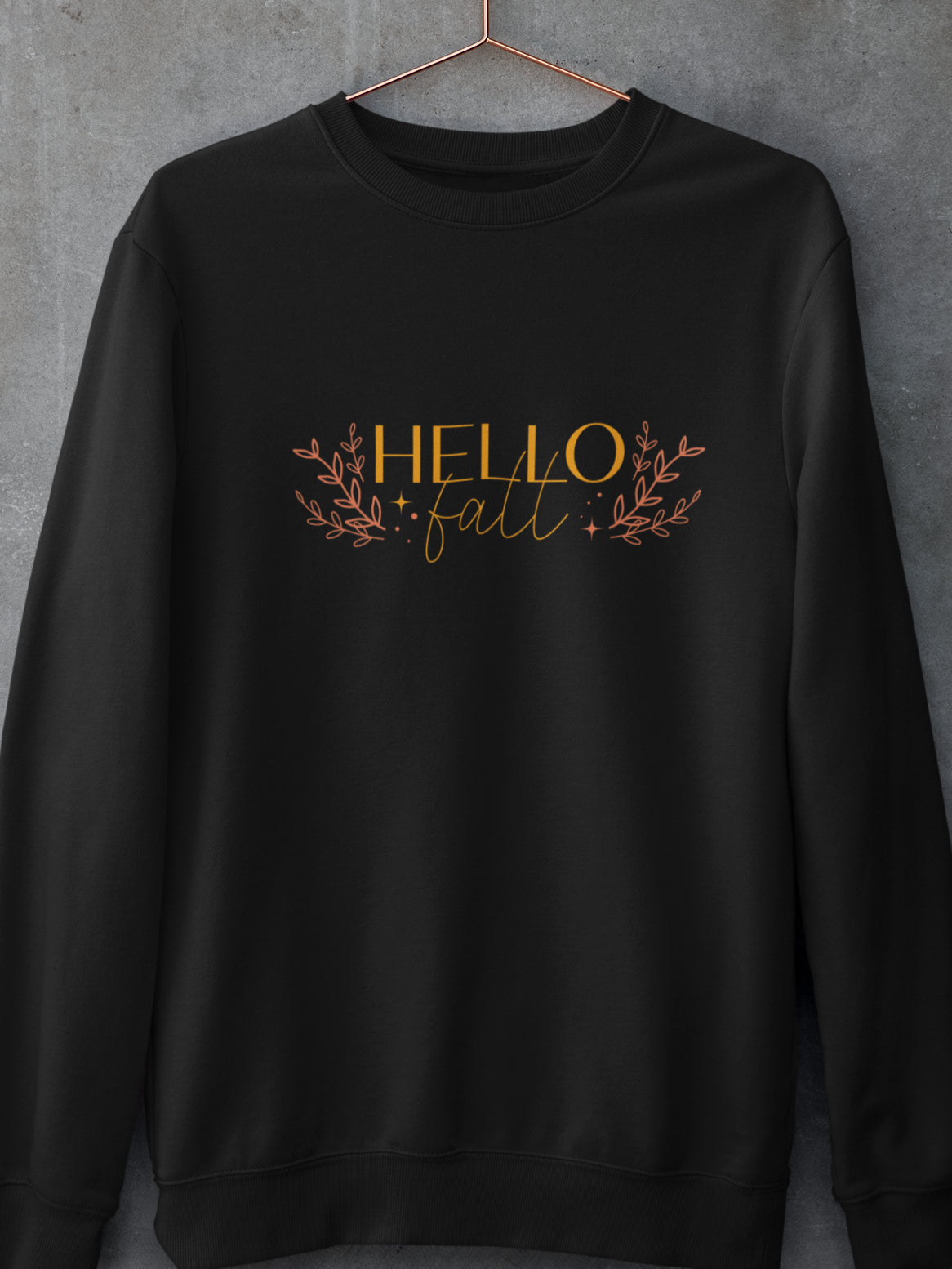 Sweatshirt bumbac organic HELLO FALL