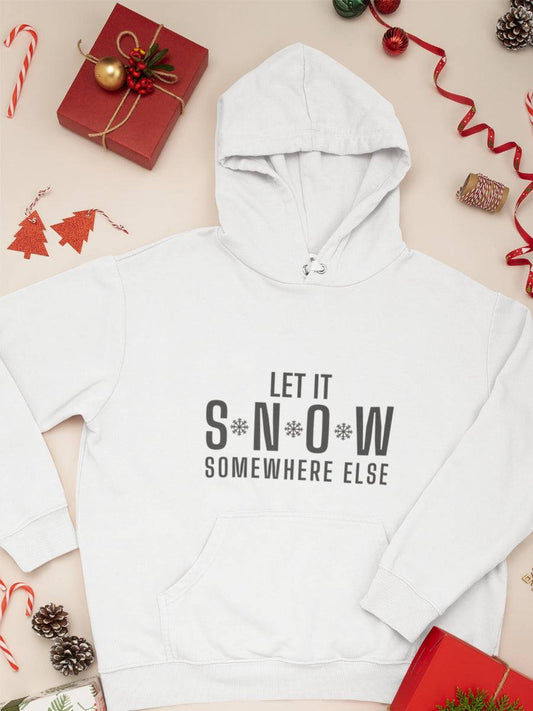 hanorac_bumbac_organic_premium_vegan_cadou_Craciun_Secret_Santa-let-it-snow-somewhere-else-alb