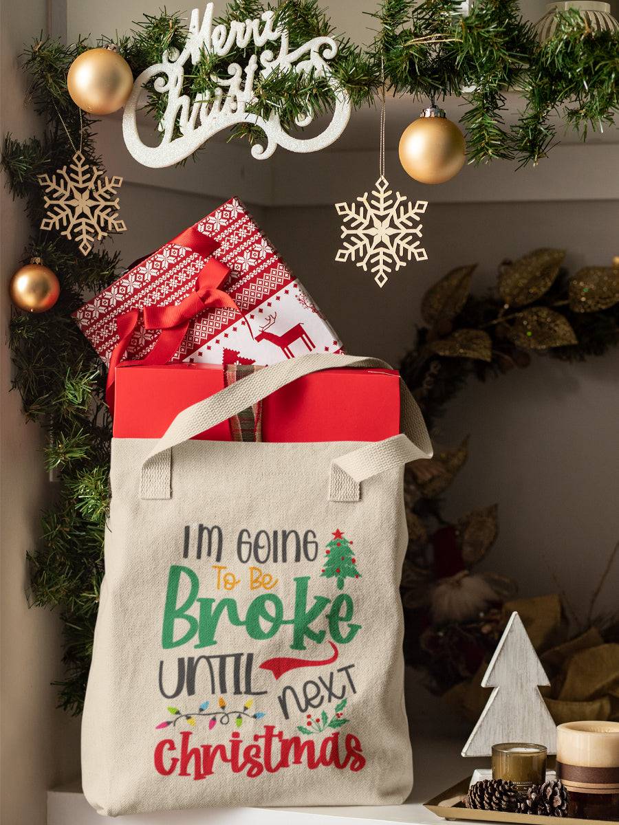 sacosa_textila_bumbac_organic_premium_vegan_cadou_Craciun_Secret_Santa_broke-until-next-Christmas