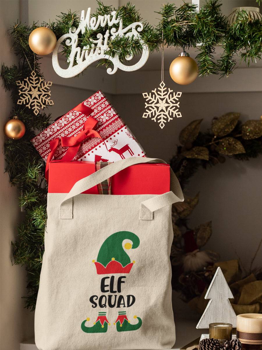 sacosa_textila_bumbac_organic_premium_vegan_cadou_Craciun_Secret_Santa_elf_squad_bej