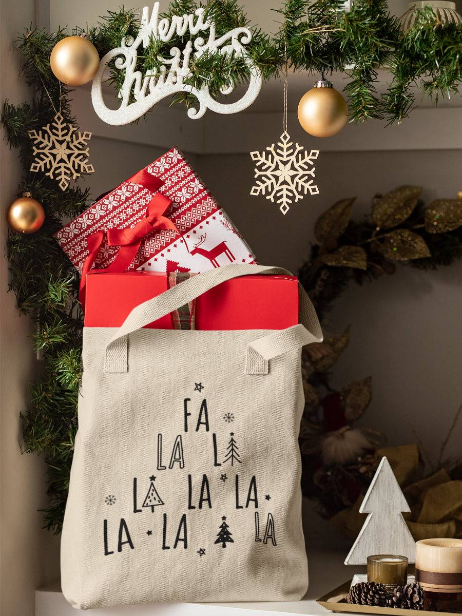 sacosa_textila_bumbac_organic_premium_vegan_cadou_Craciun_Secret_Santa_fa-la-la