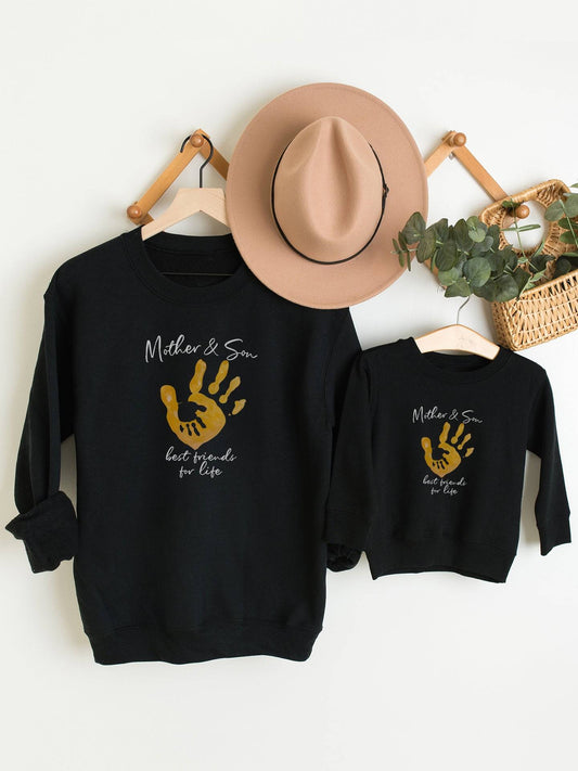     set_bluze-cu-maneca-lunga-bluza-sweatshirts-mama-copil-fiu-baiat-bumbac-organic-premium-vegan-hay-creations-colectia-mom-life-mother-son-best-friends-negre