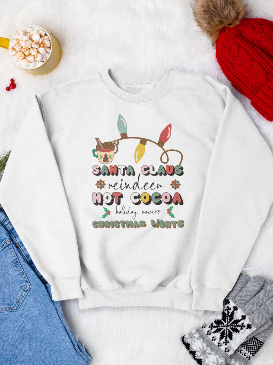     sweatshirt_bumbac_organic_premium_vegan_cadou_Craciun_Secret_Santa_eindeer-movies-cocoa-lights-alb_bluza_craciun