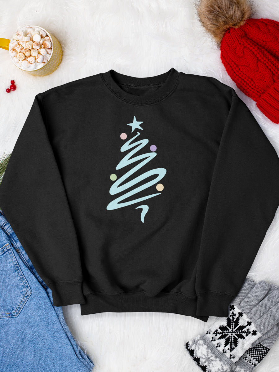 sweatshirt_bumbac_organic_premium_vegan_cadou_Craciun_Secret_Santa_negru_boho_christmas_albastru_bluza_craciun