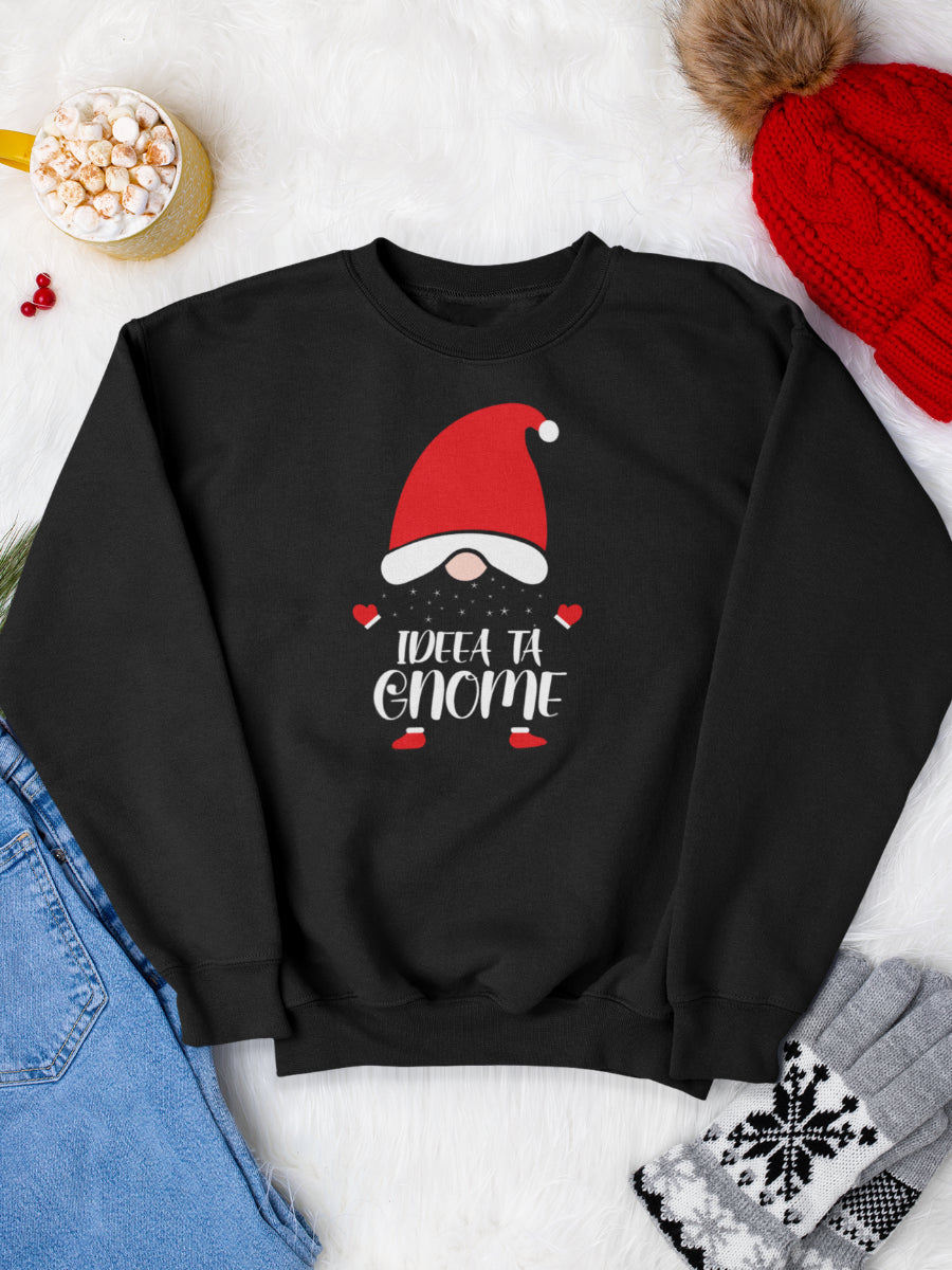    sweatshirt_personalizat_bumbac_organic_premium_vegan_cadou_Craciun_Secret_Santa_personalizeaza_gnomul_negru_bluza_craciun