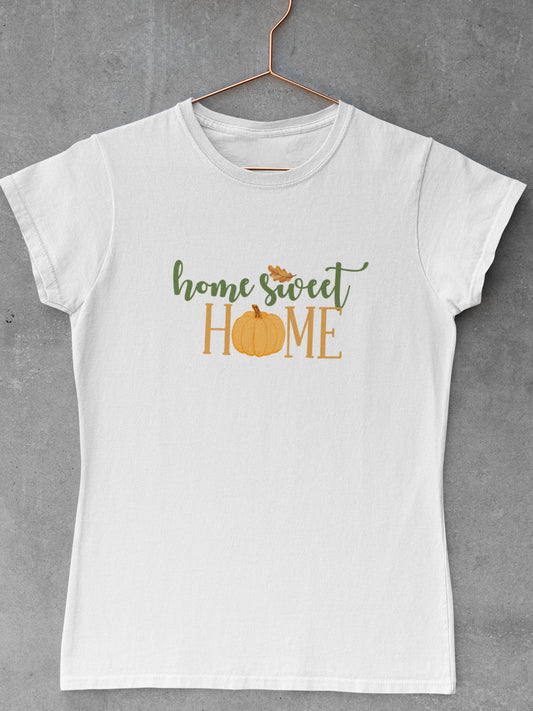 tricou-bumbac-organic-premium-vegan-alb-femei-toamna-autumn-hay-creations-home-sweet-home