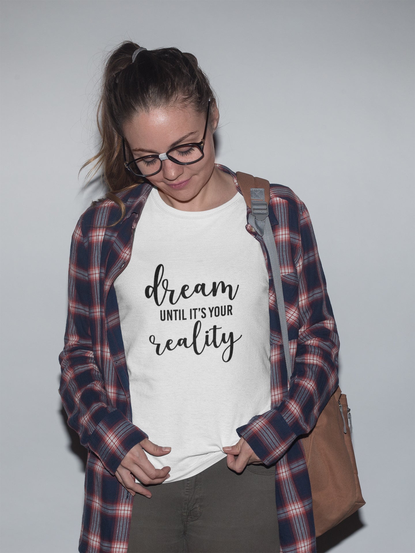 tricou bumbac premium organic vegan dream util it's your reality hay creations