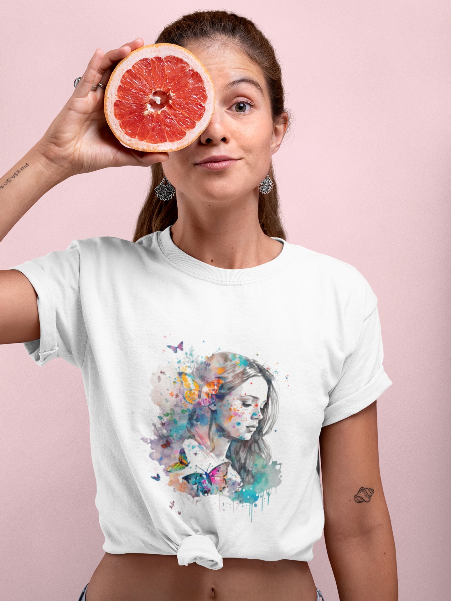  Tricou bumbac organic premium vegan hay creations nature girl