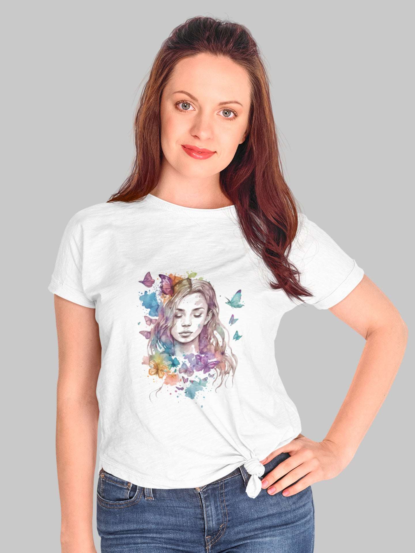 Tricou bumbac premium BUTTERFLY GIRL