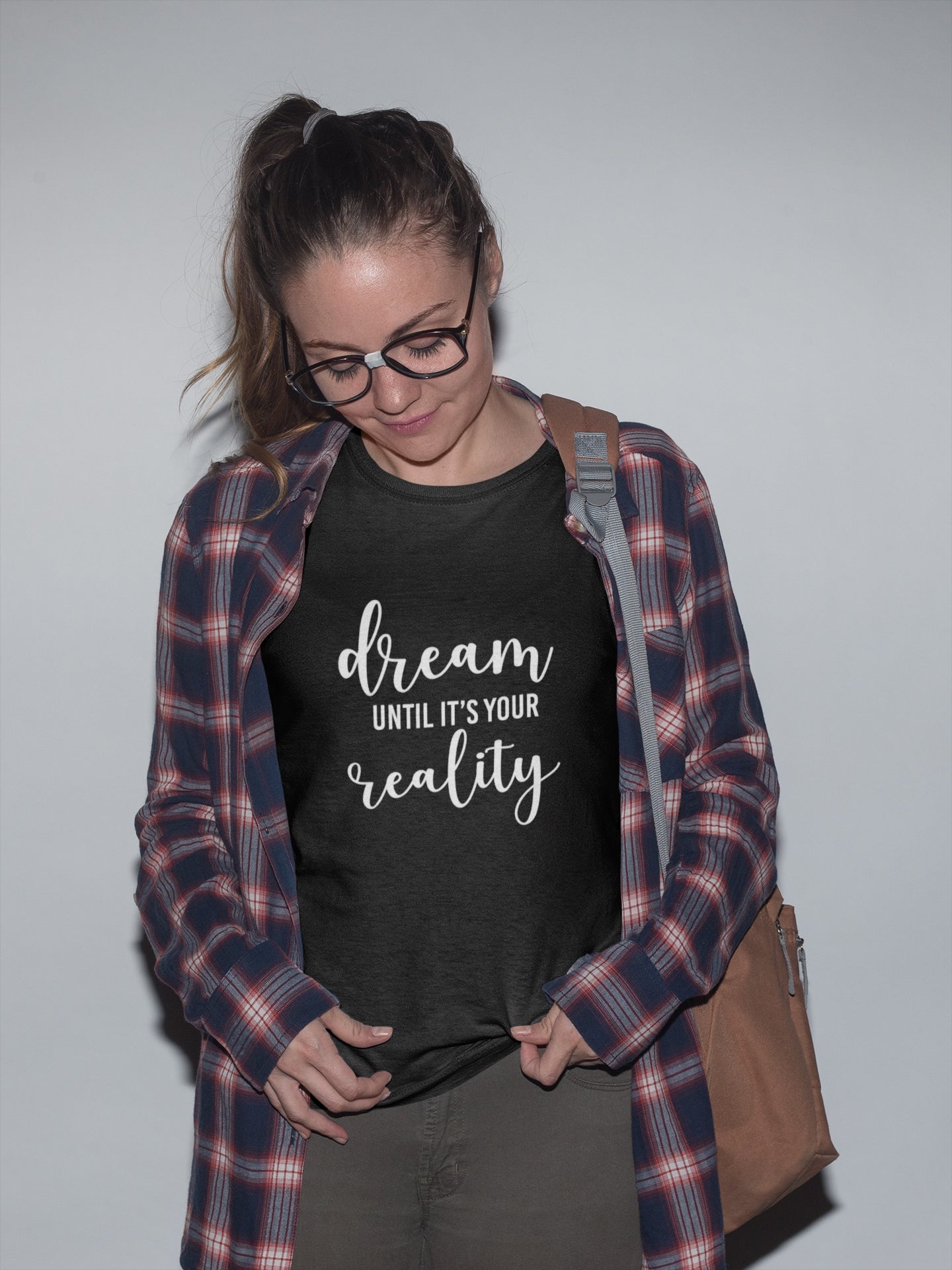 tricou bumbac premium organic vegan dream util it's your reality hay creations