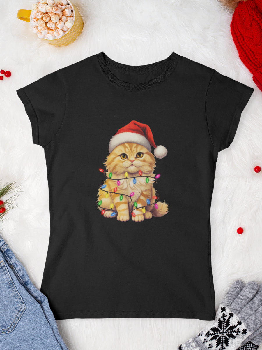    tricou_Craciun_pisici_pisica_bumbac_organic_femei_HAY_Creations_cadou_Radiant_Purr-negru