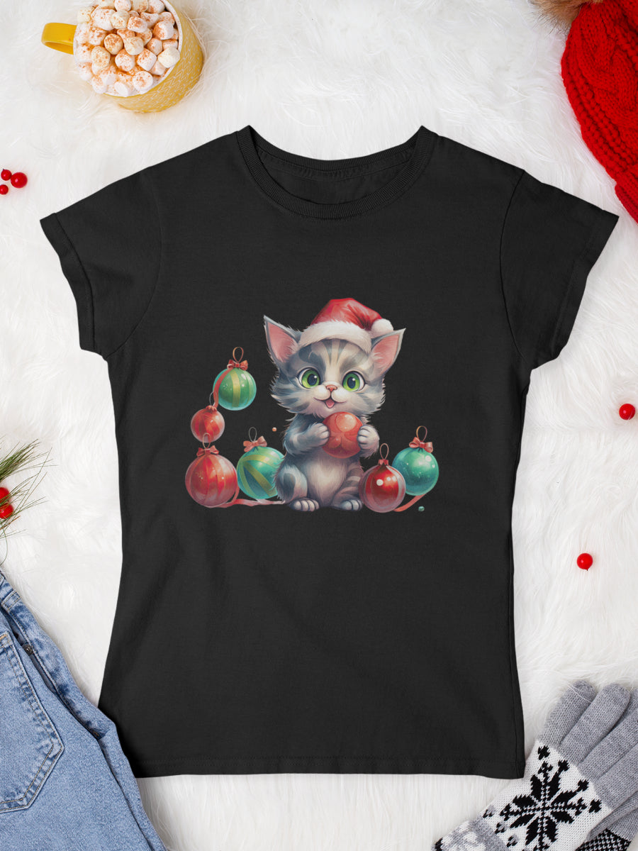    tricou_Craciun_pisici_pisica_bumbac_organic_femei_HAY_Creations_cadou_kitty-glitter-negru