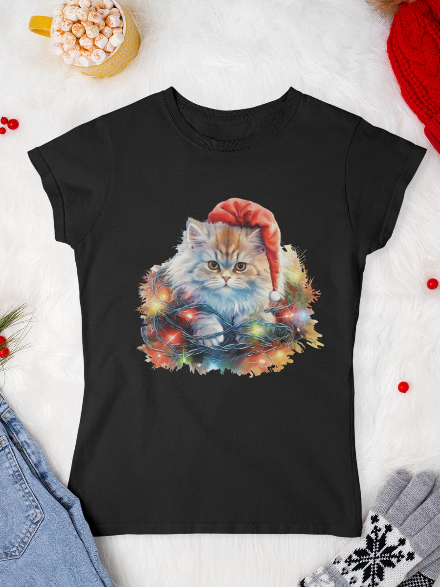    tricou_Craciun_pisici_pisica_bumbac_organic_femei_HAY_Creations_cadou_kitty-in-trouble-negru