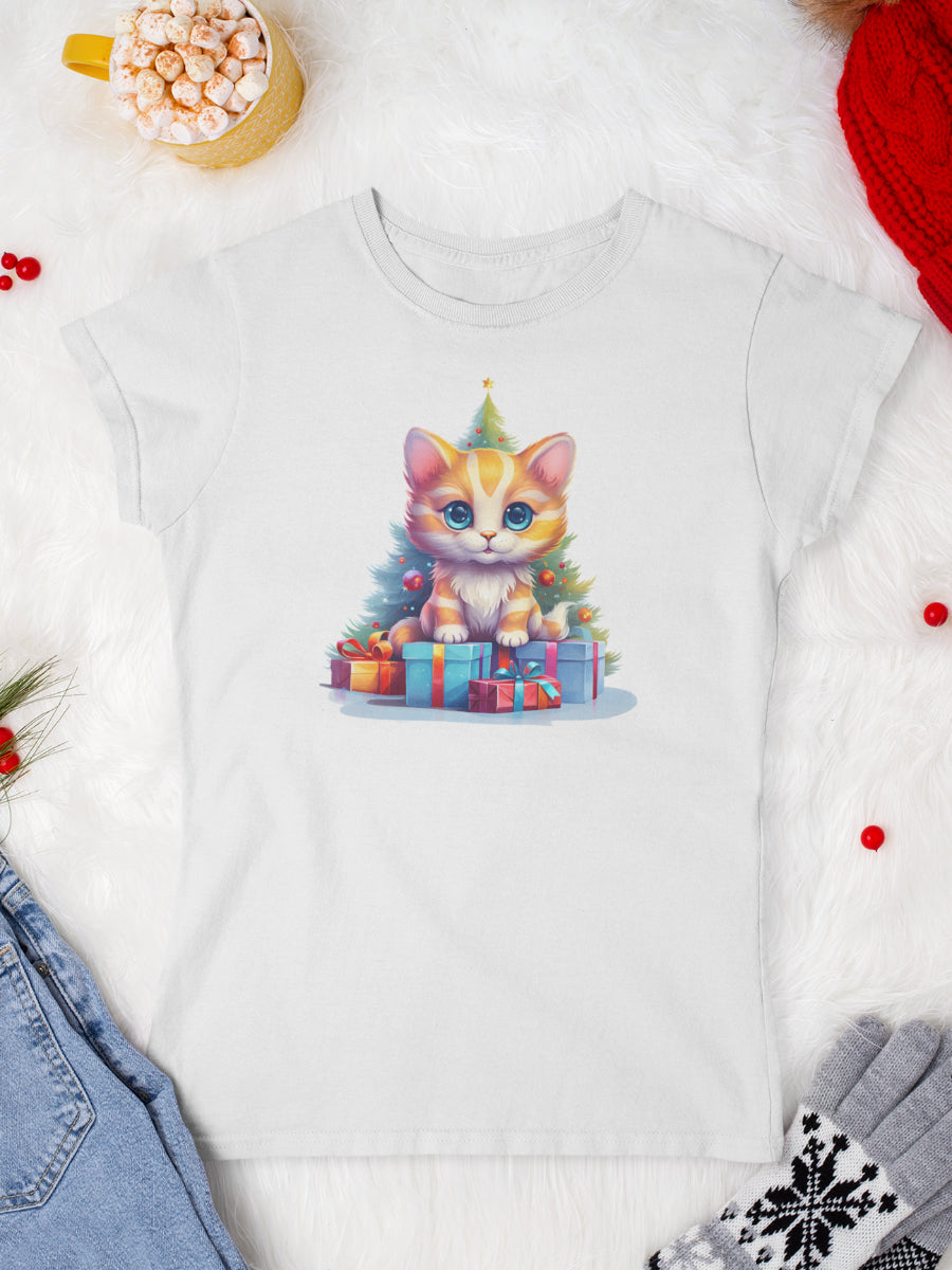 tricou_bumbac_organic_premium_vegan_cadou_Craciun_Secret_Santa-cat-femei-alb