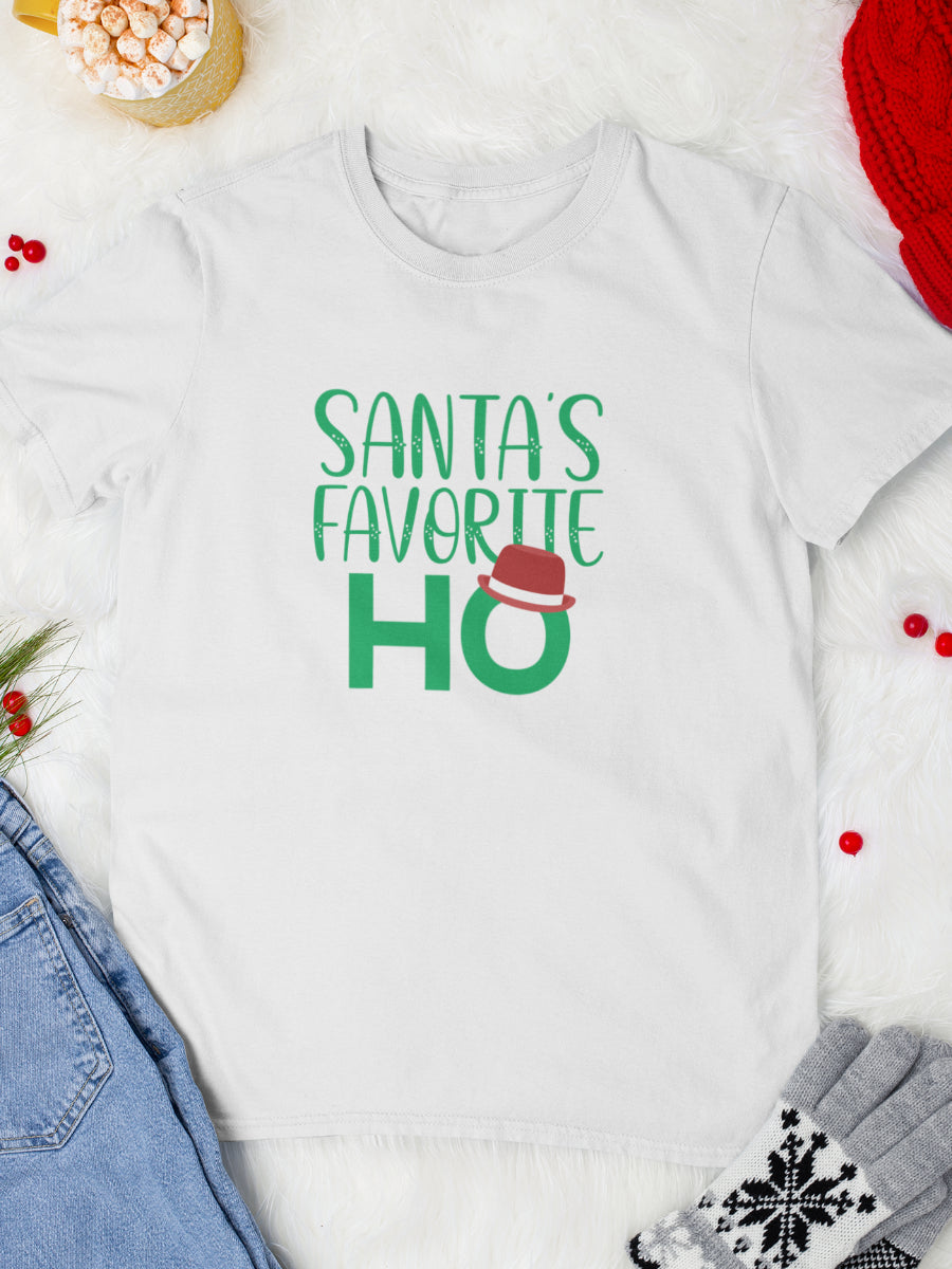    tricou_bumbac_organic_premium_vegan_cadou_Craciun_Secret_Santa-favorite-ho-unisex-barbati-alb