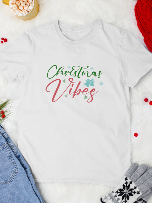 tricou_bumbac_organic_premium_vegan_cadou_Craciun_Secret_Santa_Christmas-vibes-alb-unisex-barbati