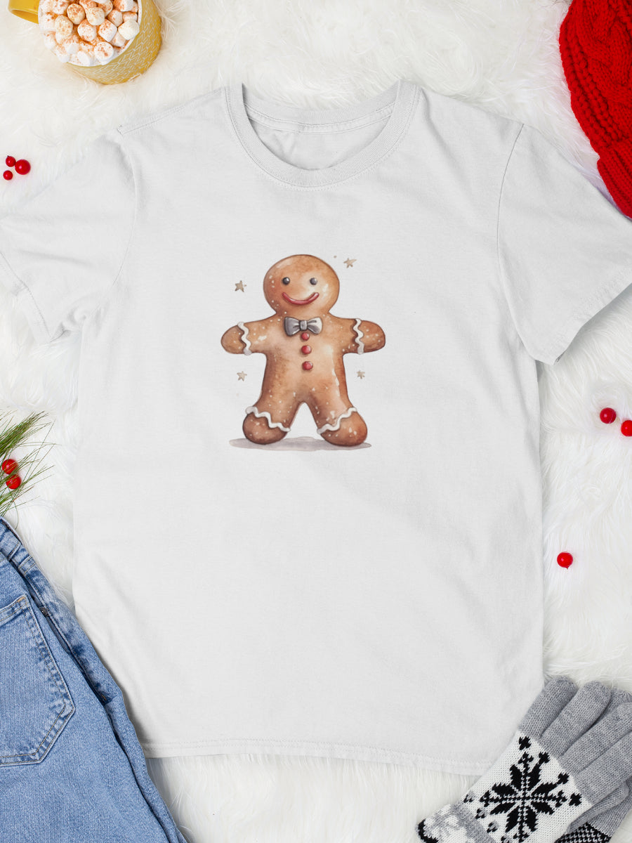 tricou_bumbac_organic_premium_vegan_cadou_Craciun_Secret_Santa_Gingerbread-man-alb-unisex-barbati