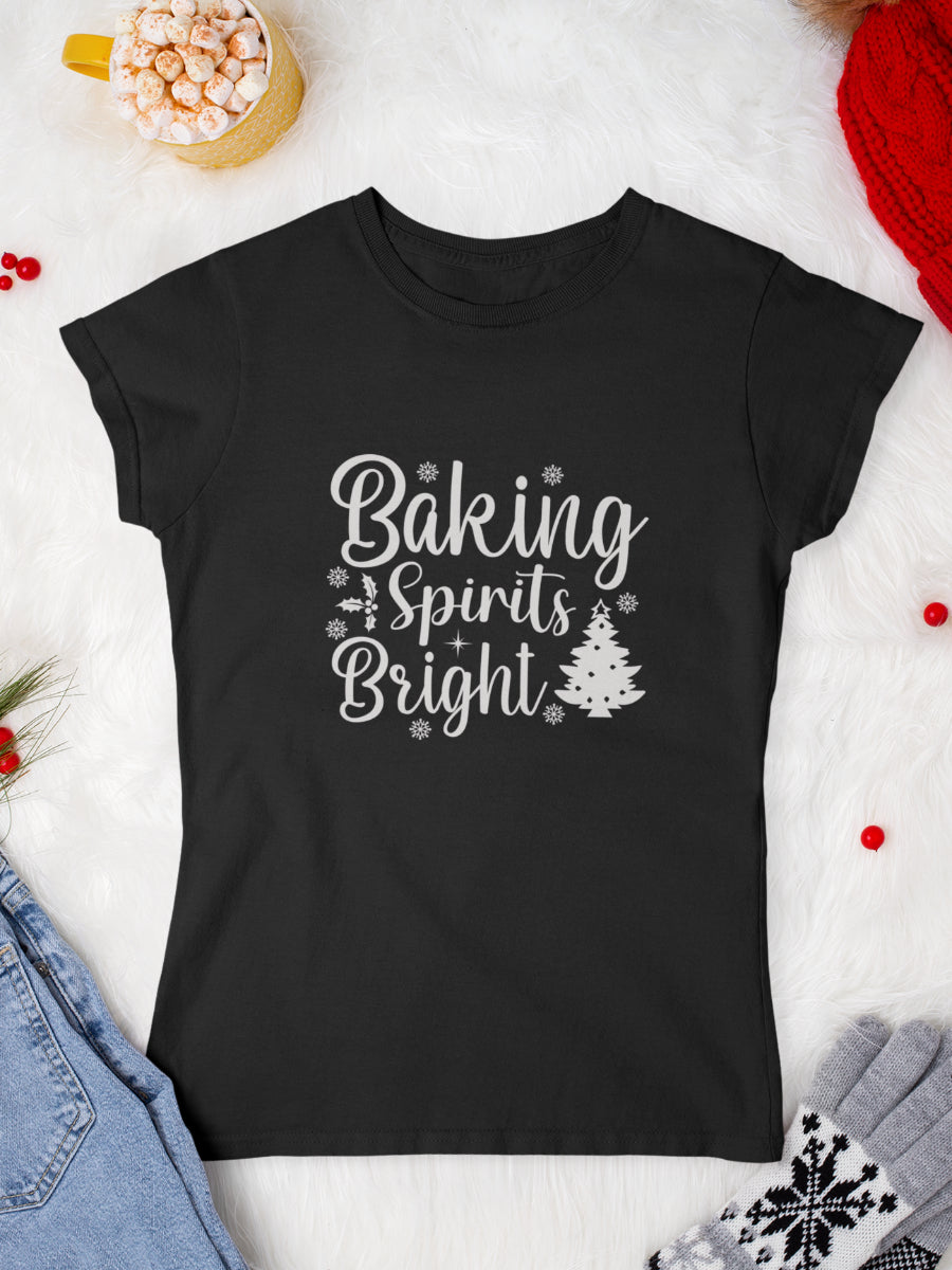 tricou_bumbac_organic_premium_vegan_cadou_Craciun_Secret_Santa_baking-spirits-bright-negru-femei