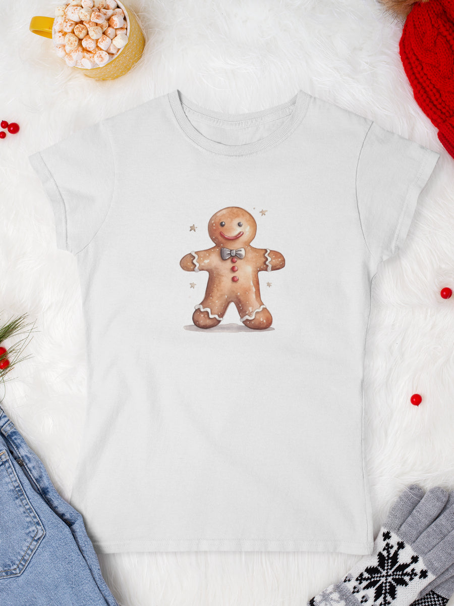 tricou_bumbac_organic_premium_vegan_cadou_Craciun_Secret_Santa_Gingerbread-man-negru-femei