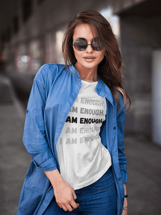 Tricou bumbac premium I AM ENOUGH