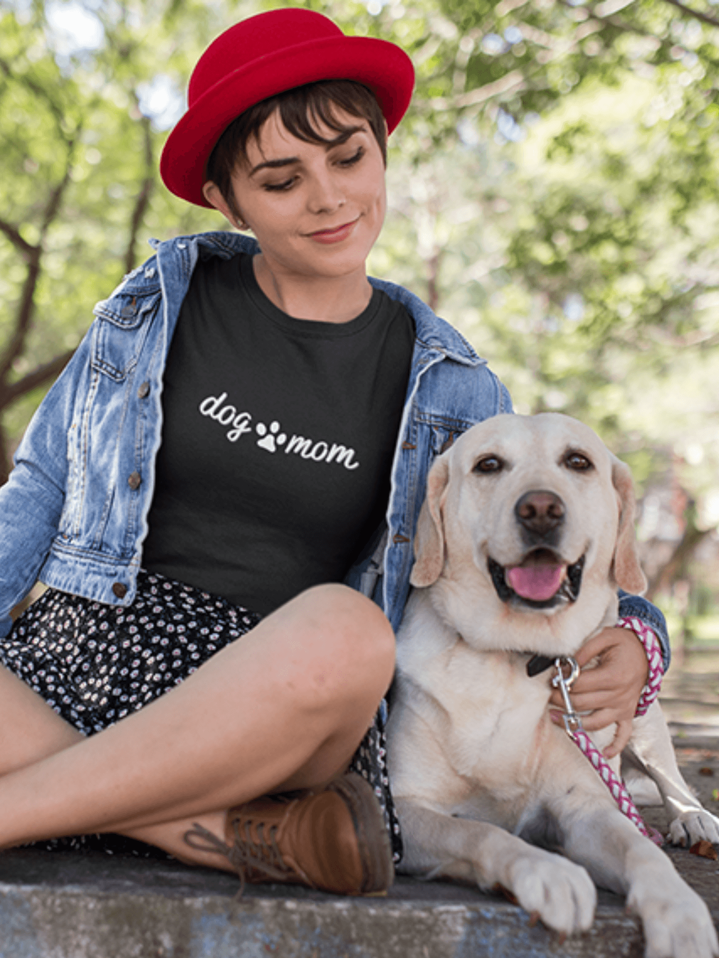 Tricou bumbac premium DOG MOM