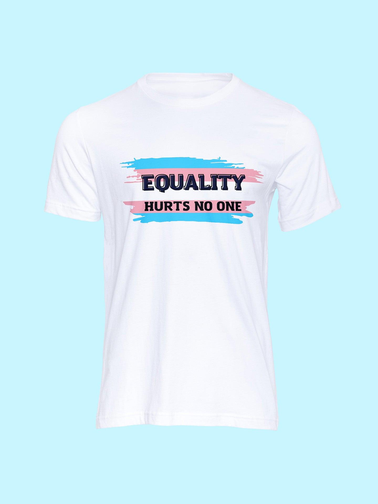 tricou lgbt equality hurts no one transgender flag