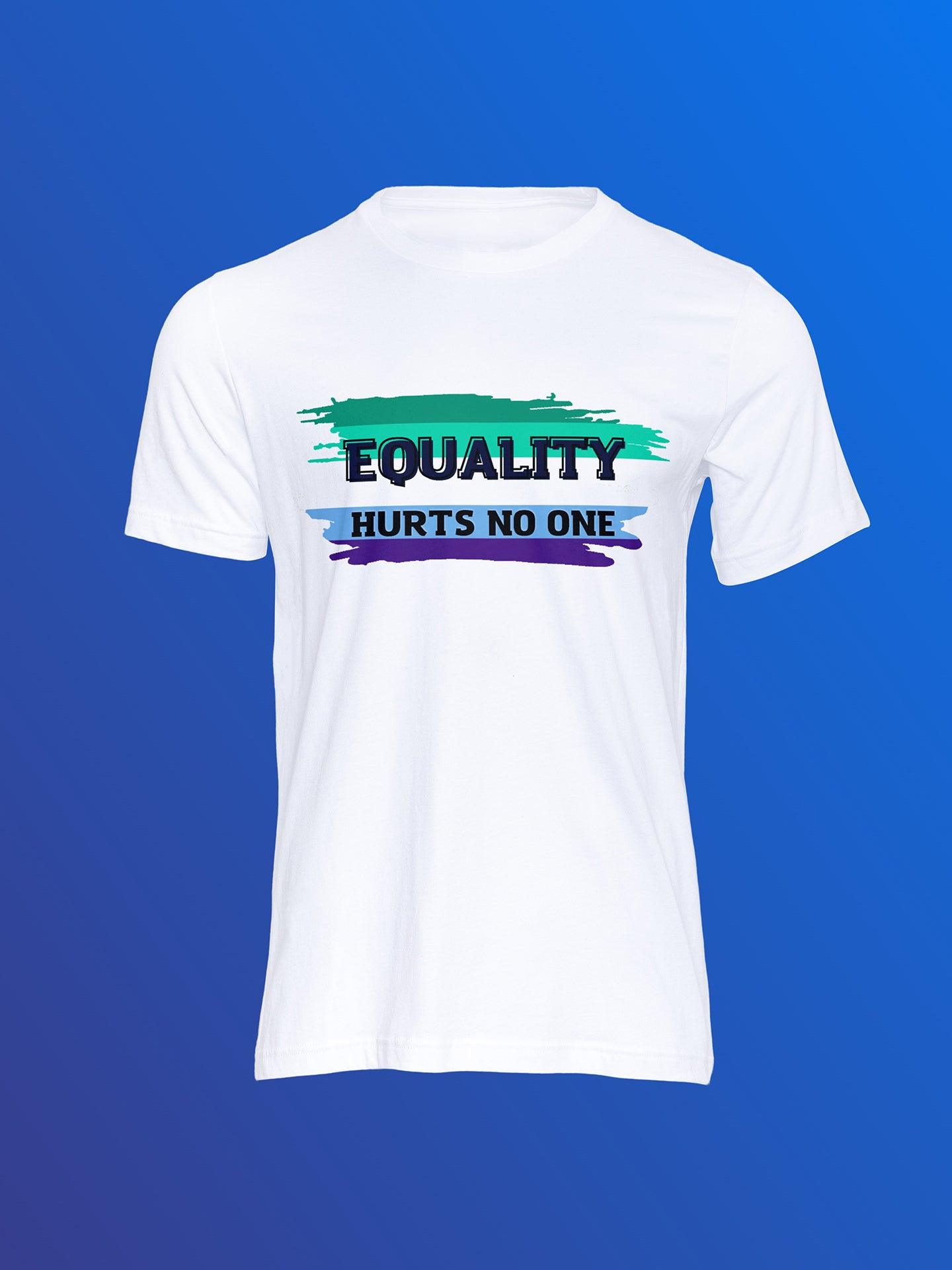 tricou lgbt equality hurts no one gay men flag